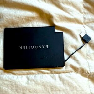 Bandolier brand slim phone charger for phones that use a micro USB